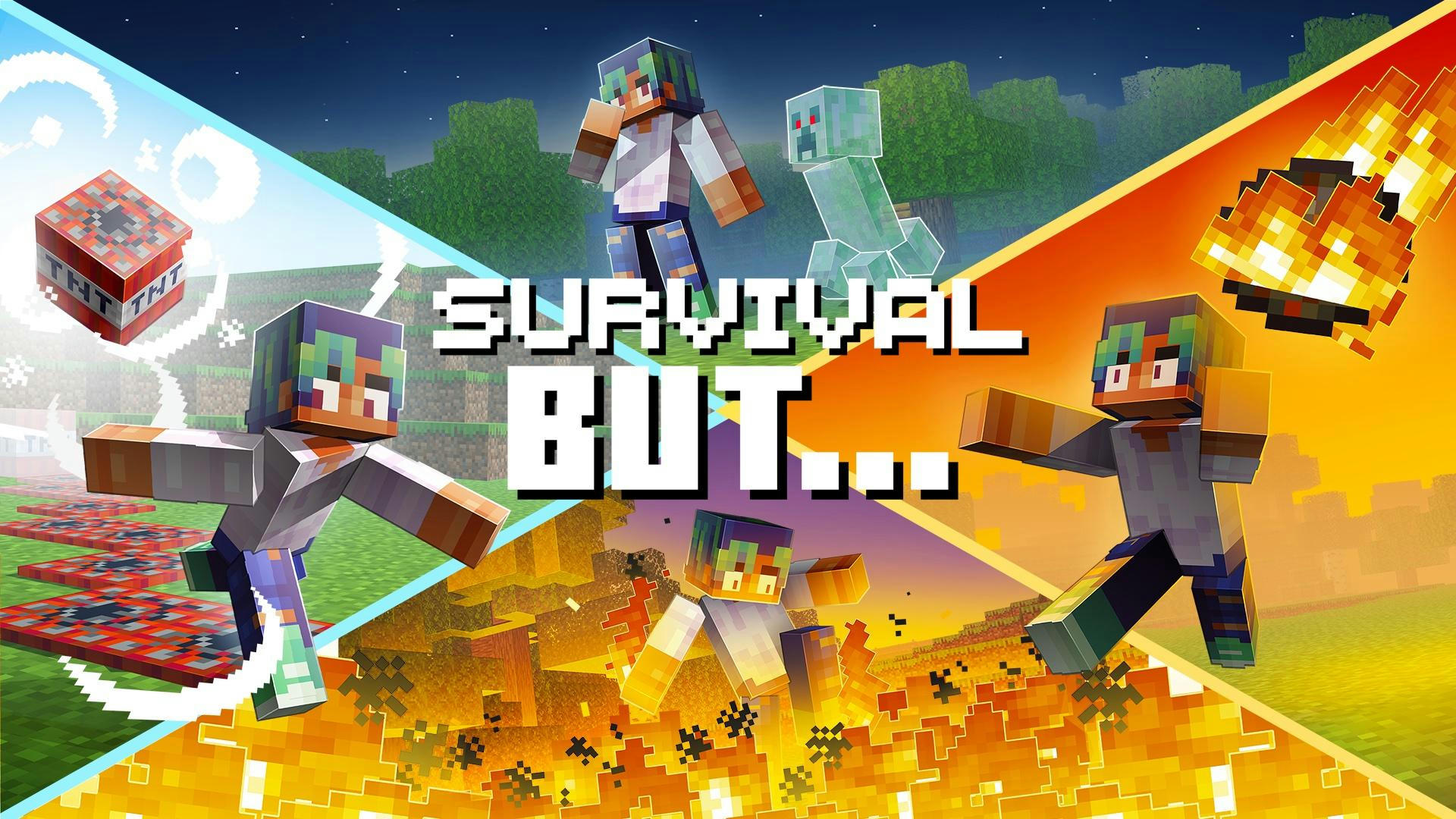 Minecraft Marketplace Survival, but.. Thumbnail